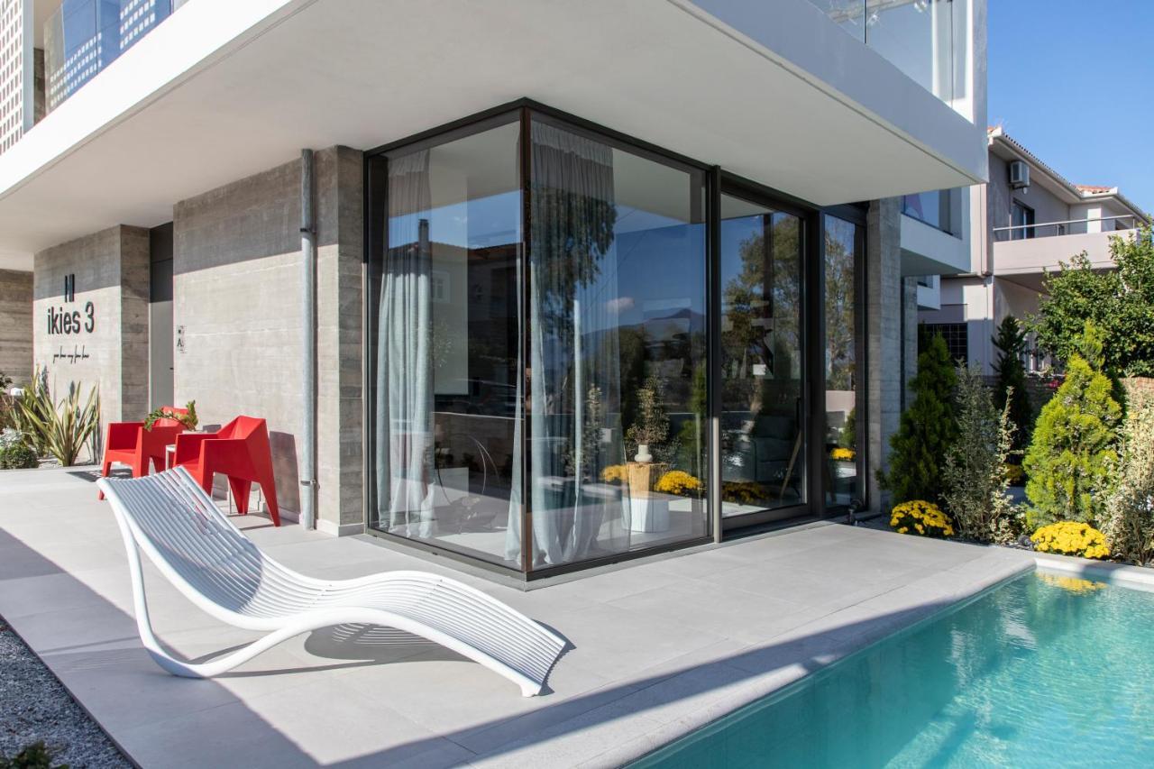 Ikies 3 Modern Eco-Friendly Private Seaview Signature Villas With A Pool Volos Exterior photo